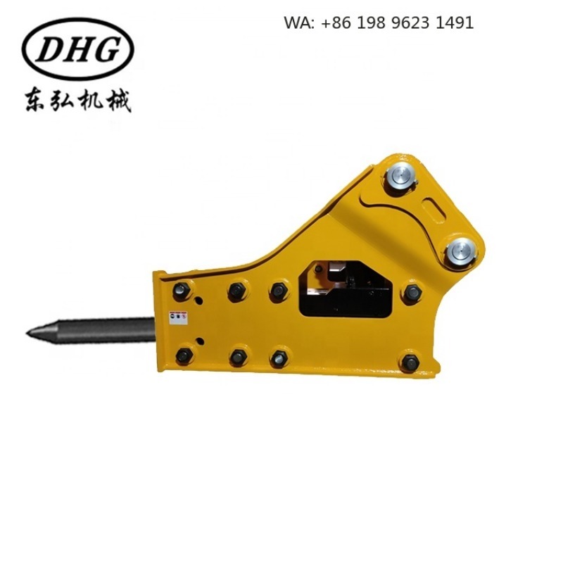 Mini Excavator - หัวเจาะหินไฮดรอลิกแบบสามเหลี่ยม ทนทาน สำหรับงานรื้อถอนหิน อะไหล่สำหรับรถขุดขนาดเล็ก 0.8-1.2 ตัน