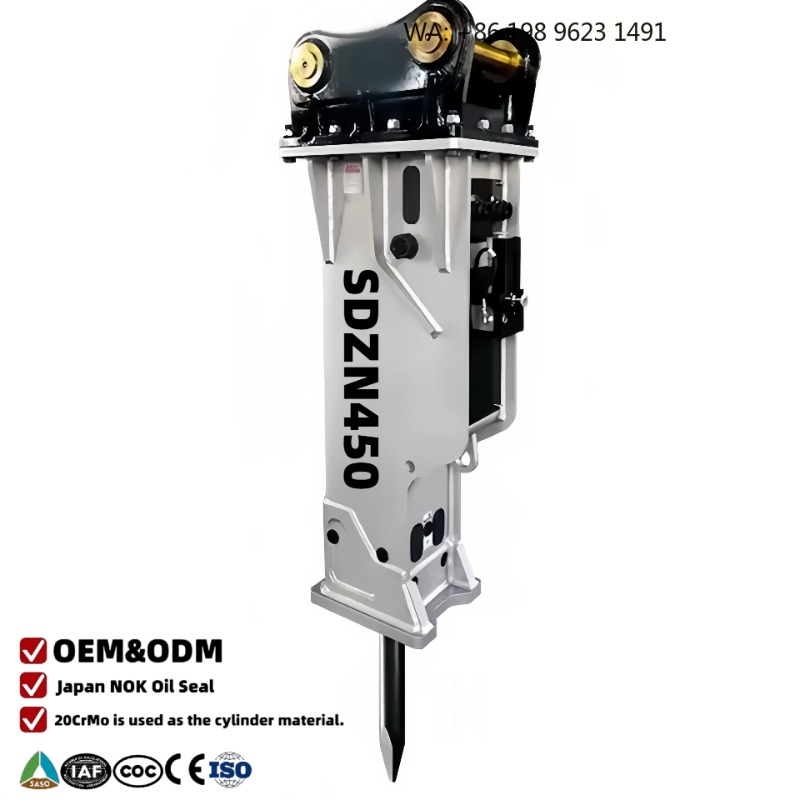 Mini Excavator - อุปกรณ์ทำลายไฮดรอลิกแบบเงียบสำหรับรถขุดขนาดเล็ก OEM แบบกำหนดเอง อุปกรณ์ก่อสร้างมืออาชีพสำหรับงานรื้อถอน