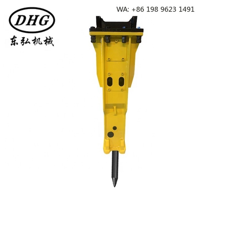 Mini Excavator - หัวเจาะไฮดรอลิกแบบตรงขนาด 68 มม. เครื่องมือทุบคอนกรีตความแม่นยำสูง อุปกรณ์เสริมสำหรับรถขุดขนาดเล็ก 5-6