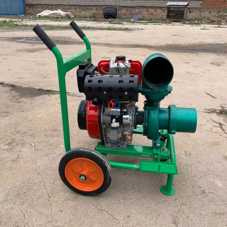 Diesel Water Pump - รถเข็นเครื่องยนต์ดีเซล ปั๊มน้ำแบบดูดเองได้ ปั๊มแบบแรงเหวี่ยง สำหรับการเกษตร ชลประทาน และระบายน้ำ