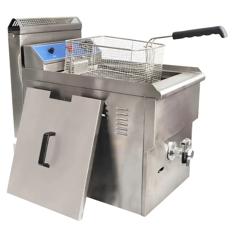 Heavy Equipment In Kitchen - เครื่องทอดแก๊สอุตสาหกรรมเชิงพาณิชย์สำหรับเฟรนช์ฟรายส์ อุปกรณ์ครัวร้านอาหาร ราคาขายส่งจากโรงงาน ทนทานงานหนัก