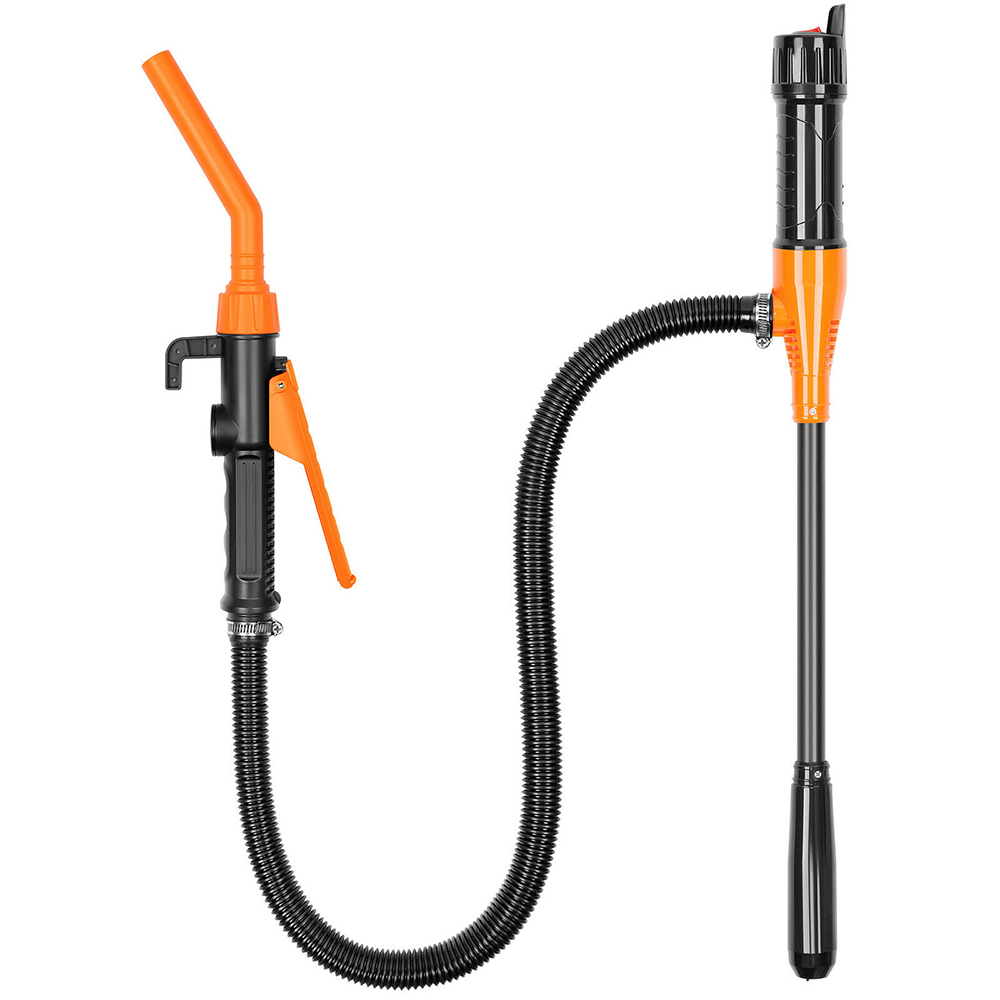 Diesel Water Pump - ปั๊มถ่ายของเหลวไฟฟ้าแบบพกพา สีส้ม ช่องใส่แบตเตอรี่ 2 ช่อง (ไม่รวมแบตเตอรี่)