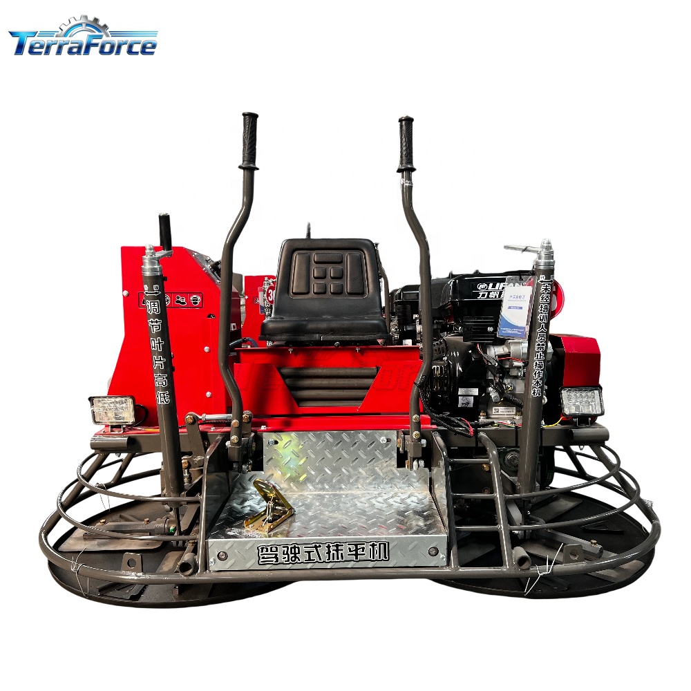 เครื่องขัดคอนกรีตแบบนั่งขับ Te - Power Trowel Concrete บทวิจารณ์และราคา