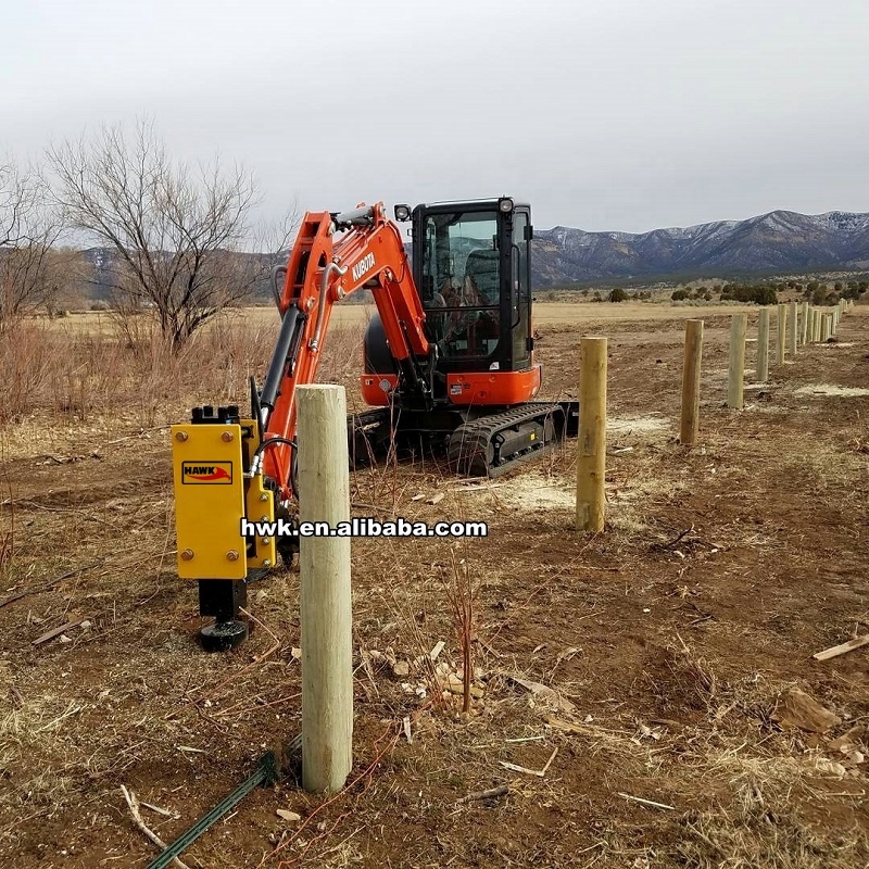 อุปกรณ์ต่อพ่วงสำหรับตอกเสาเข็ม - Mini Excavator บทวิจารณ์และราคา