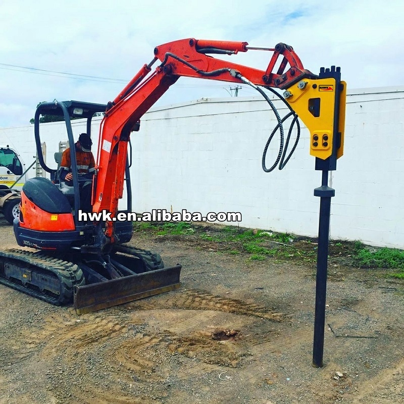 อุปกรณ์ต่อพ่วงสำหรับตอกเสาเข็ม - Mini Excavator บทวิจารณ์และราคา