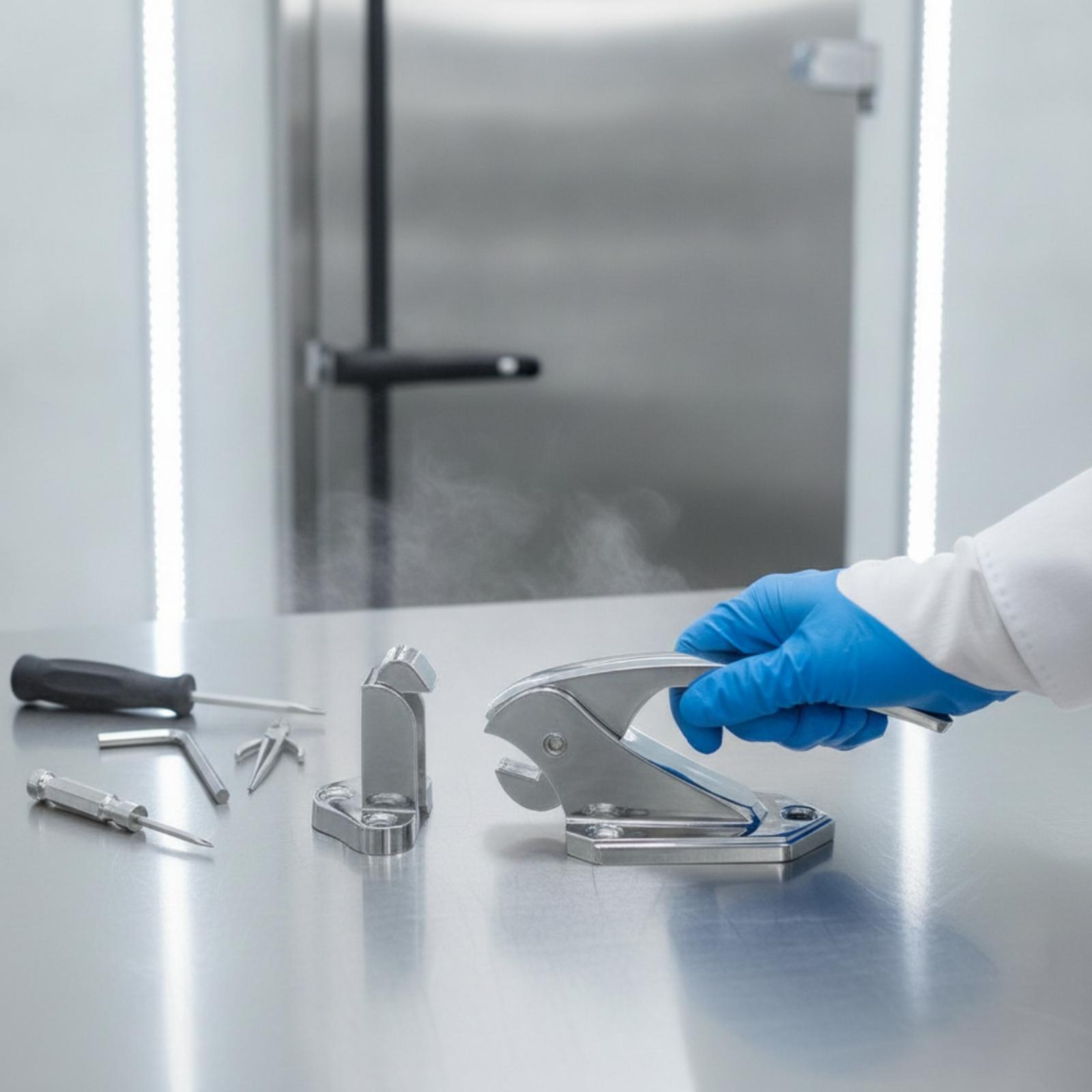 มือจับก้านโยกโครเมียมพร้อมตัวล - Heavy Equipment In Kitchen บทวิจารณ์และราคา